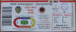 22 Ocak 2012 - Ankaragucu0-1Genclerbirligi