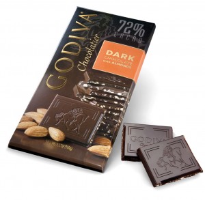 Godiva - Chocolatier - Dark Chocolate Almond (72 Cacao)