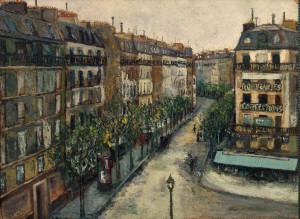 Maurice Utrillo - Rue Custine a Monmartre