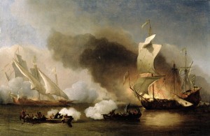 Willem van de Velde the Elder - an Action off the Barbary Coast with Galleys and English Ships