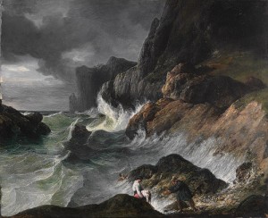 Horace Vernet - Stormy Coast Scene after a Shipwreck
