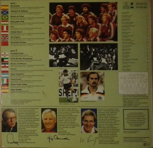 Michael Schanze Und Die Fussball-Nationalmannschaft - Ole Espana (1982 Espana World Cup ) - Arka