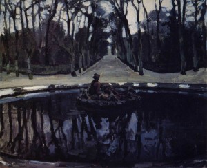 Alexander Benois - The Flora Fountain (1905-1906)