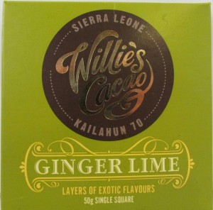Willie's Cacao - Baracoa 70 From Cuba Dark Chocolate With Ginger Lime (Zencefil Misket Limon)