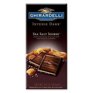 Ghirardelli – Intense Dark Chocolate Sea Salt & Roasted Almonds aka Deniz Tuzu ve Kavrulmus Bademli Koyu Cikolata