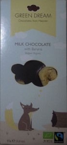 Green Dream - Milk Chocolate with Banana (Belgian Organic) aka Muzlu Sutlu Organik Cikolata