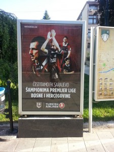 12 Temmuz 2015, FK Sarajevo sponsoru THY, Saraybosna, Bosna-Hersek