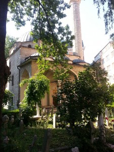 12 Temmuz 2015, Ferhat Pasa Cami aka Ferhadija Dzamija aka Ferhat-Pasha Mosque, Saraybosna, Bosna-Hersek