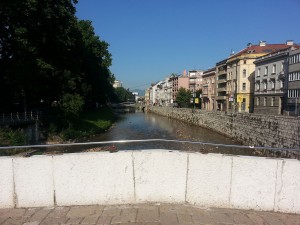 12 Temmuz 2015, Latin Koprusu aka Latinska Cuprija aka Latin Bridge, Saraybosna, Bosna-Hersek