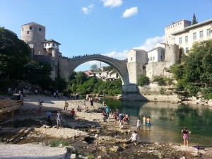 12 Temmuz 2015, Mostor Koprusu, Mostar, Bosna-Hersek -01-