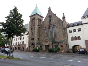 29 Temmuz 2016 - Frogner Kilisesinin (Frogner Church), Oslo, Norvec