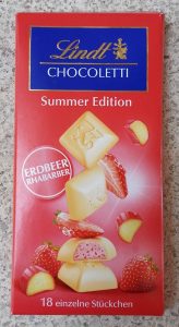 Lindt - Summer Edition - Strawberry & Rhubarb (Cilek ve Raventli Beyaz Cikolata)