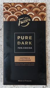 Fazer - Pure Dark, Coffee & Cardamom (Kahve ve Kakuleli Koyu Cikolata)