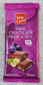 Fin Carre - Milk Chocolate Fruits & Nut (Uzum ve Findikli Sutlu Cikolata)